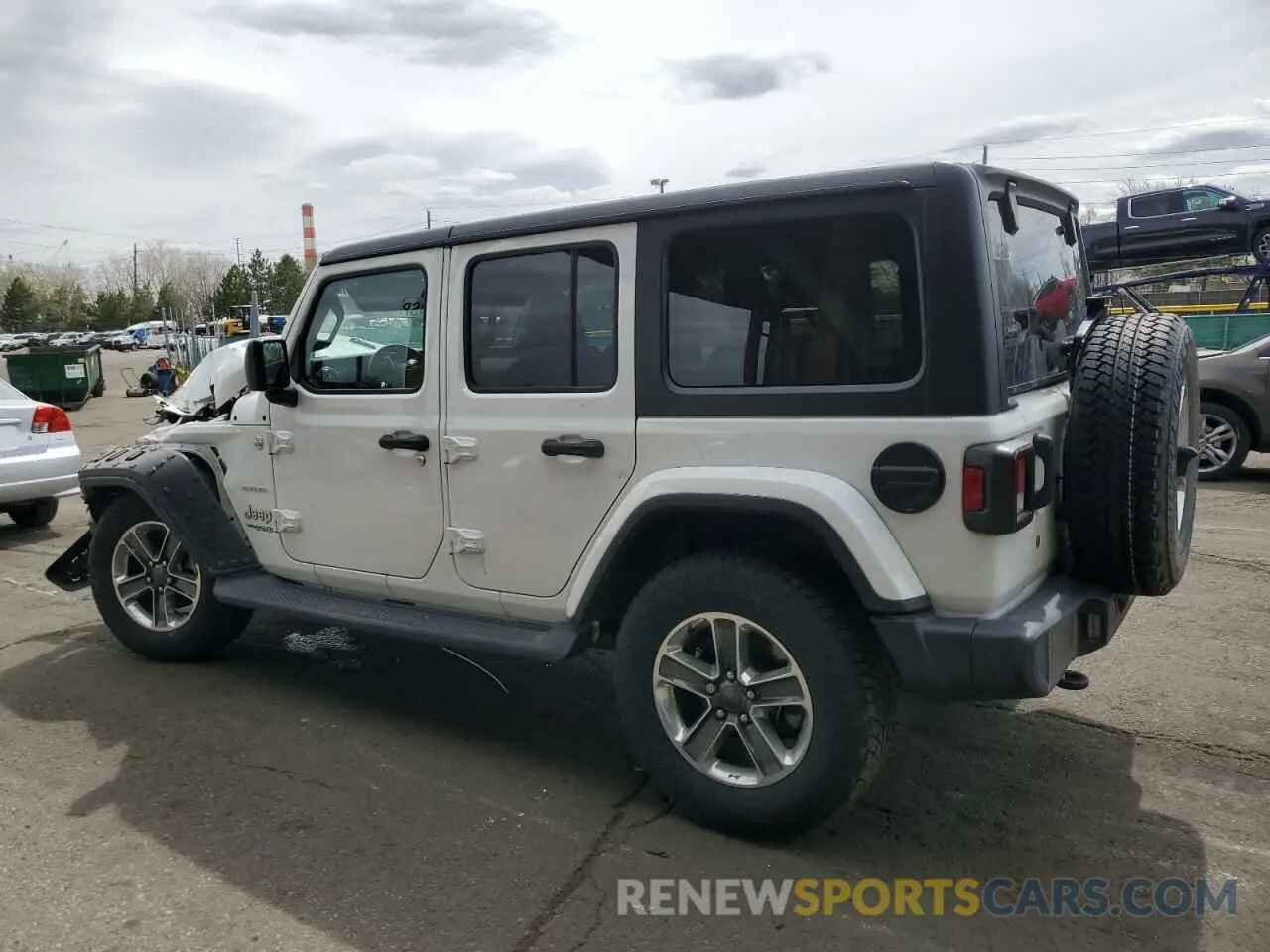 2 Photograph of a damaged car 1C4HJXEN4LW202466 JEEP WRANGLER 2020