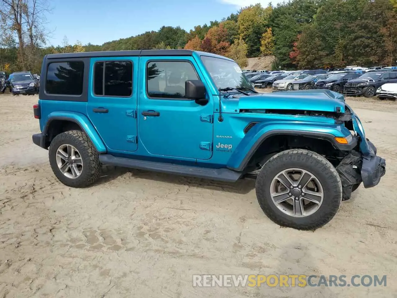 4 Photograph of a damaged car 1C4HJXEN5LW107415 JEEP WRANGLER 2020