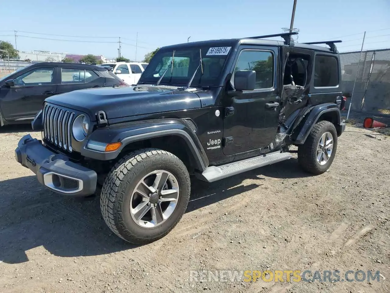 1 Photograph of a damaged car 1C4HJXEN5LW153424 JEEP WRANGLER 2020