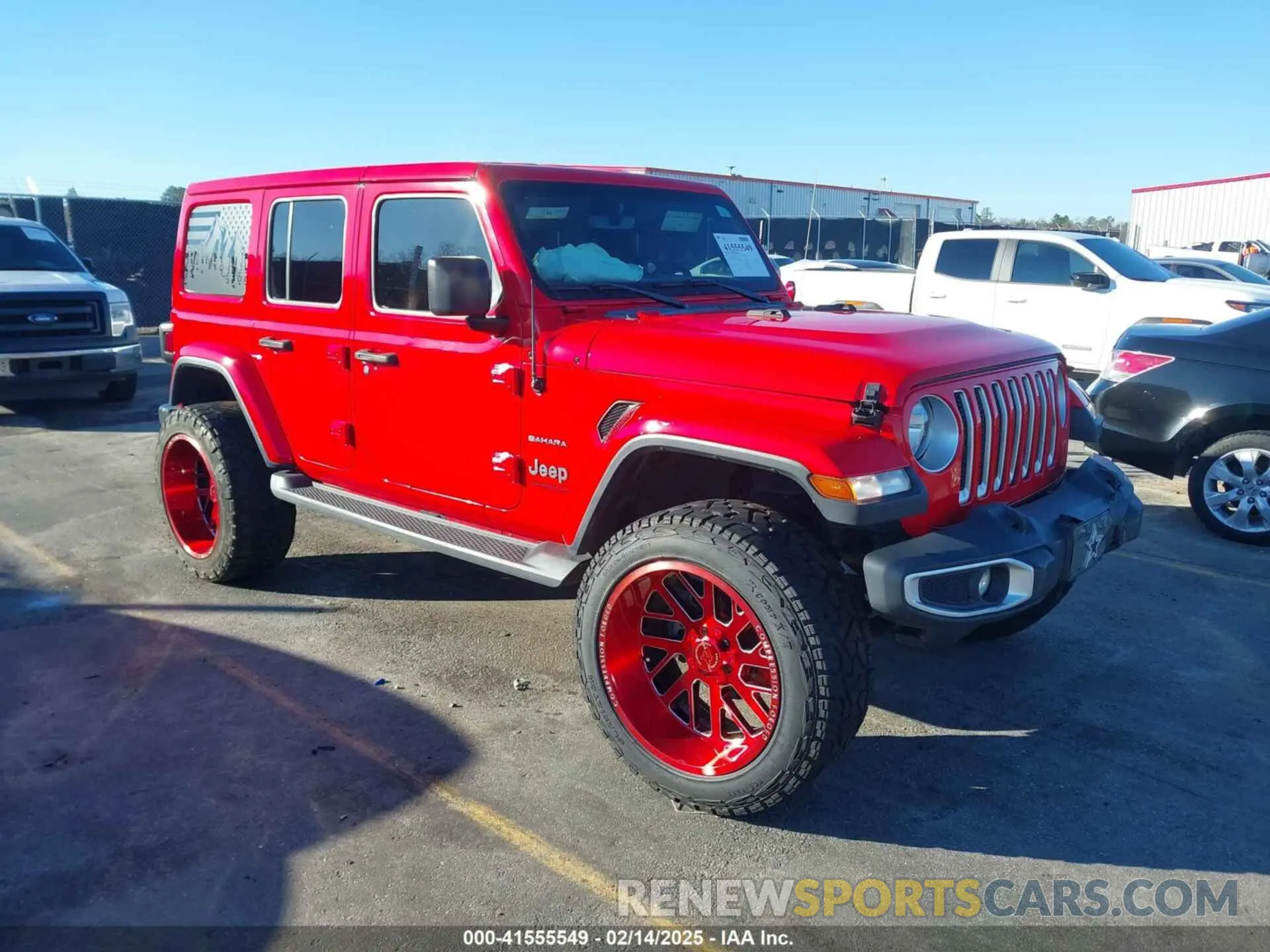 1 Photograph of a damaged car 1C4HJXEN5LW231247 JEEP WRANGLER 2020