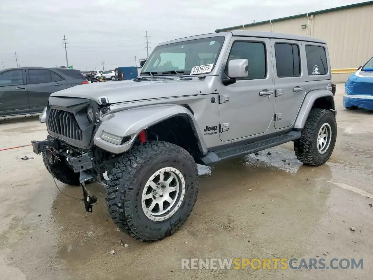 1 Photograph of a damaged car 1C4HJXEN8LW319774 JEEP WRANGLER 2020