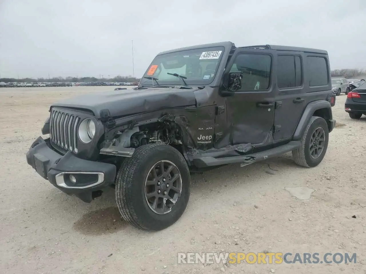 1 Photograph of a damaged car 1C4HJXENXLW148140 JEEP WRANGLER 2020