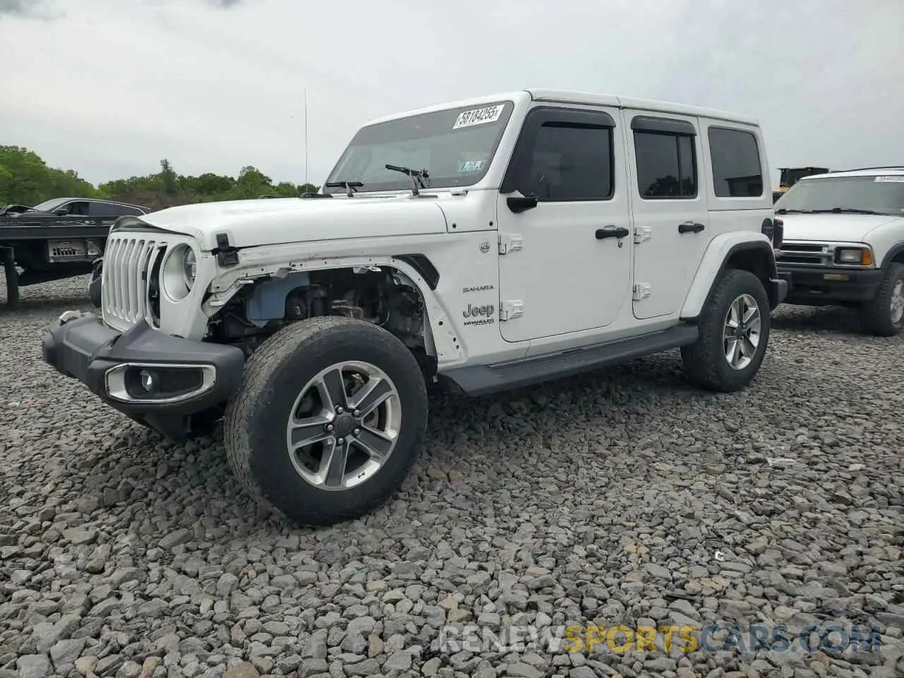 1 Photograph of a damaged car 1C4HJXENXLW224455 JEEP WRANGLER 2020