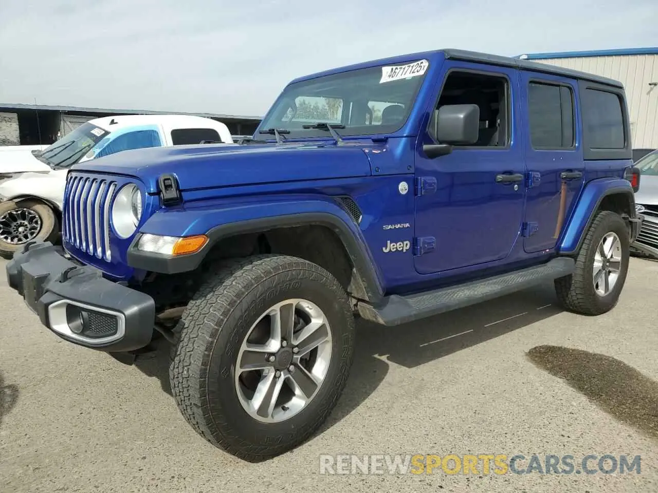 1 Photograph of a damaged car 1C4HJXENXLW232913 JEEP WRANGLER 2020