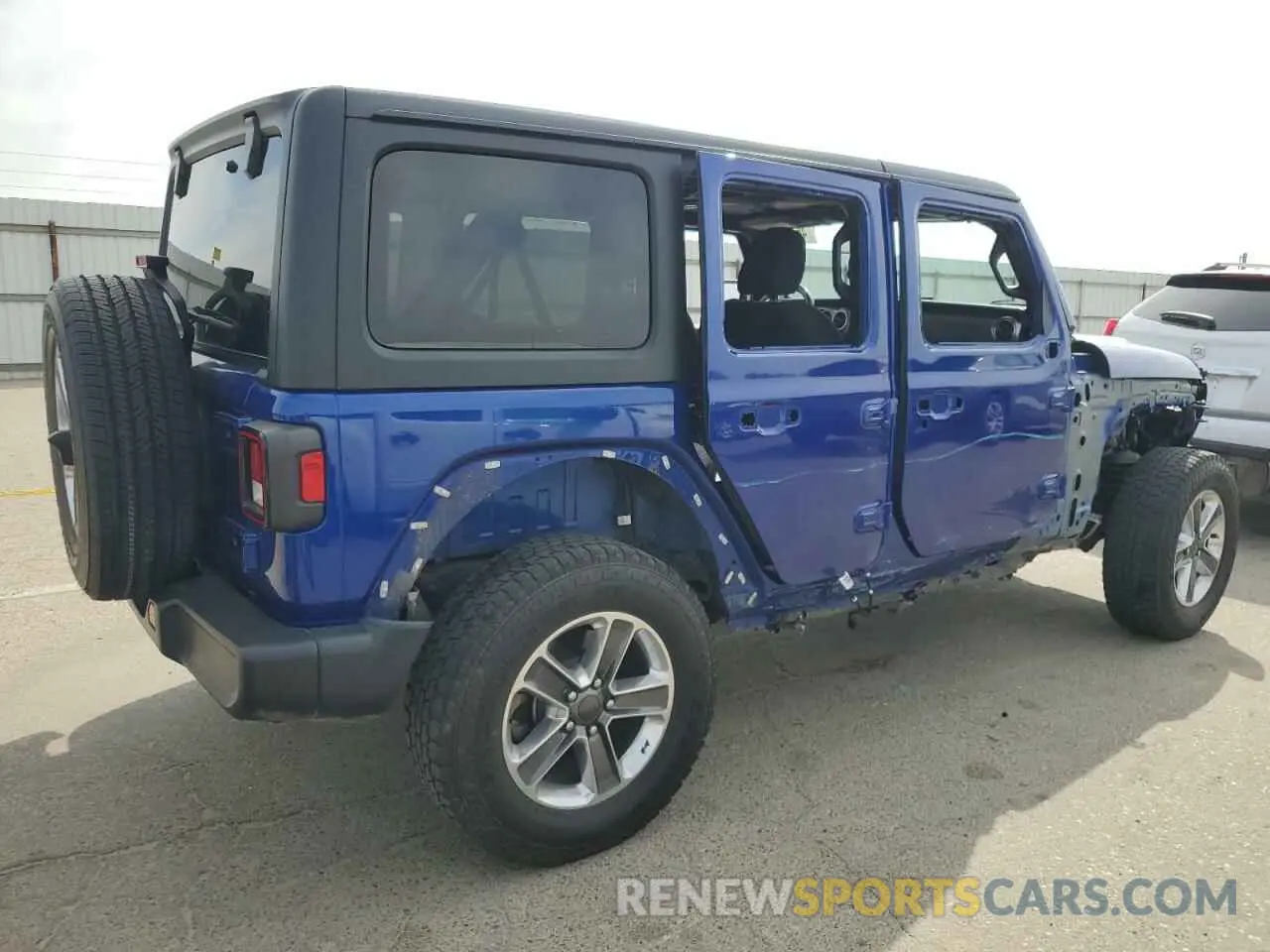3 Photograph of a damaged car 1C4HJXENXLW232913 JEEP WRANGLER 2020