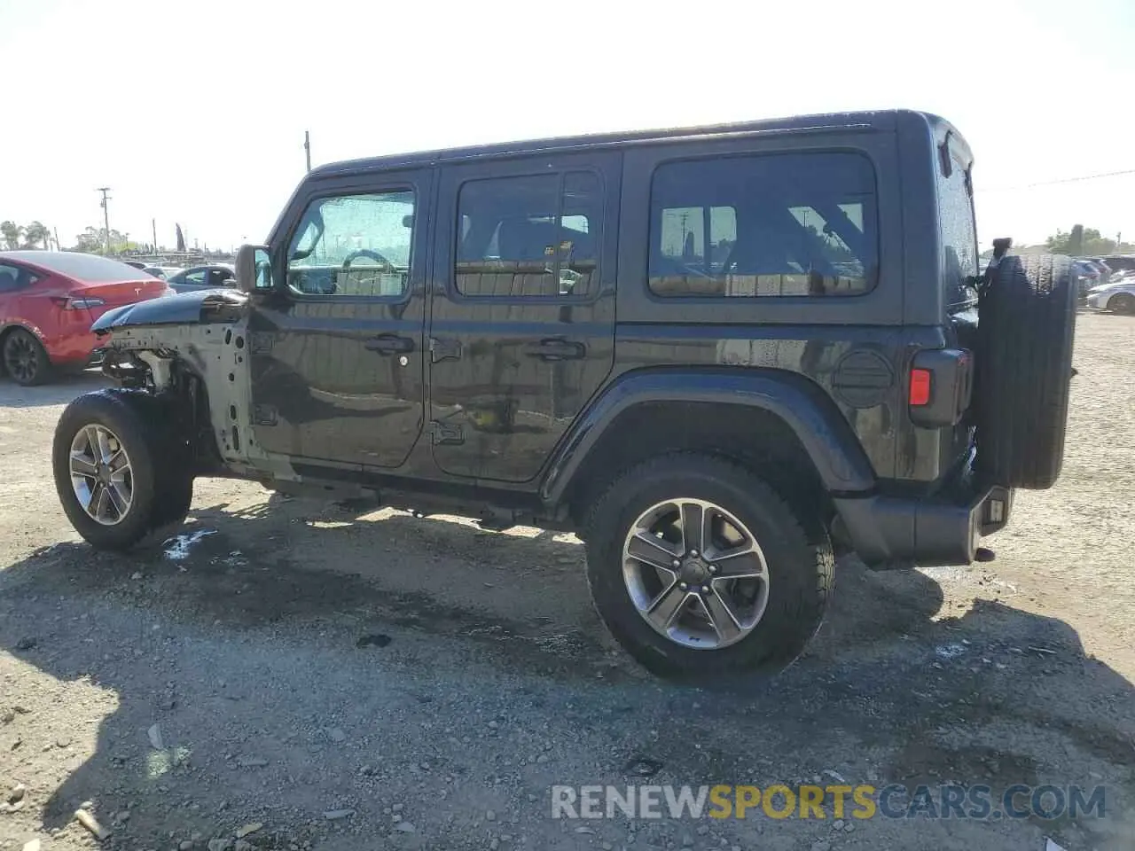 2 Photograph of a damaged car 1C4HJXENXLW235925 JEEP WRANGLER 2020