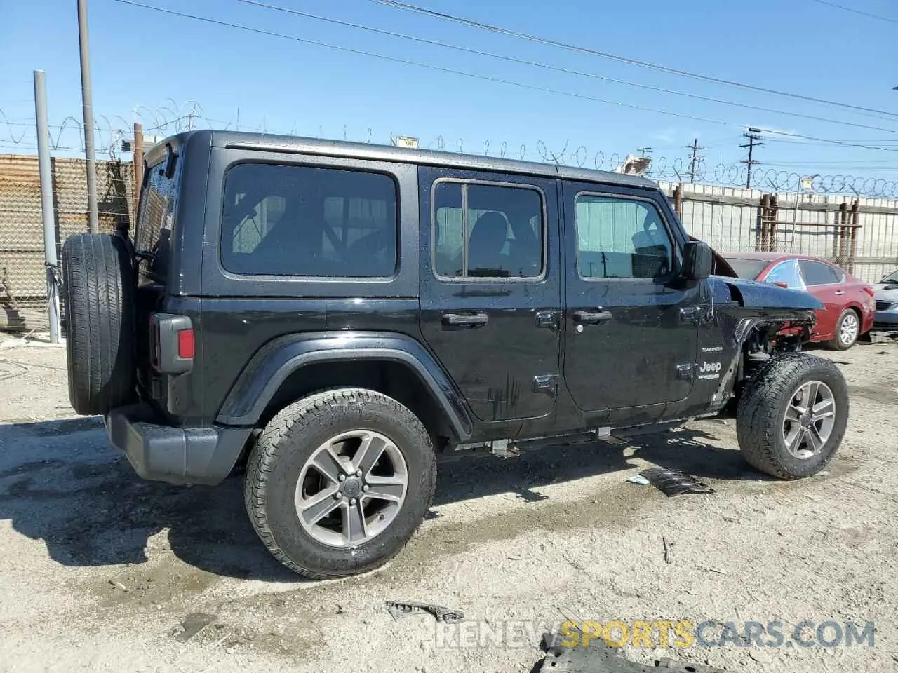 3 Photograph of a damaged car 1C4HJXENXLW235925 JEEP WRANGLER 2020
