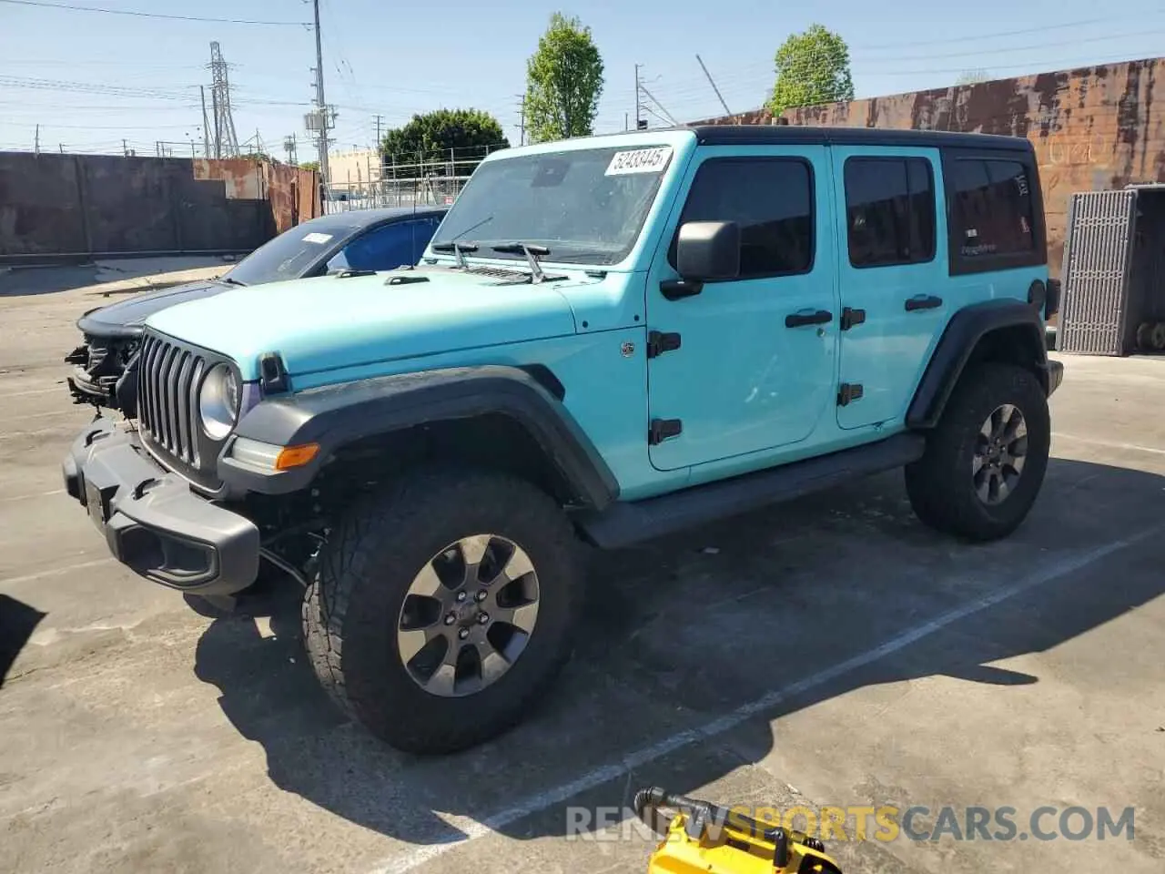 1 Photograph of a damaged car 1C4HJXENXLW278631 JEEP WRANGLER 2020