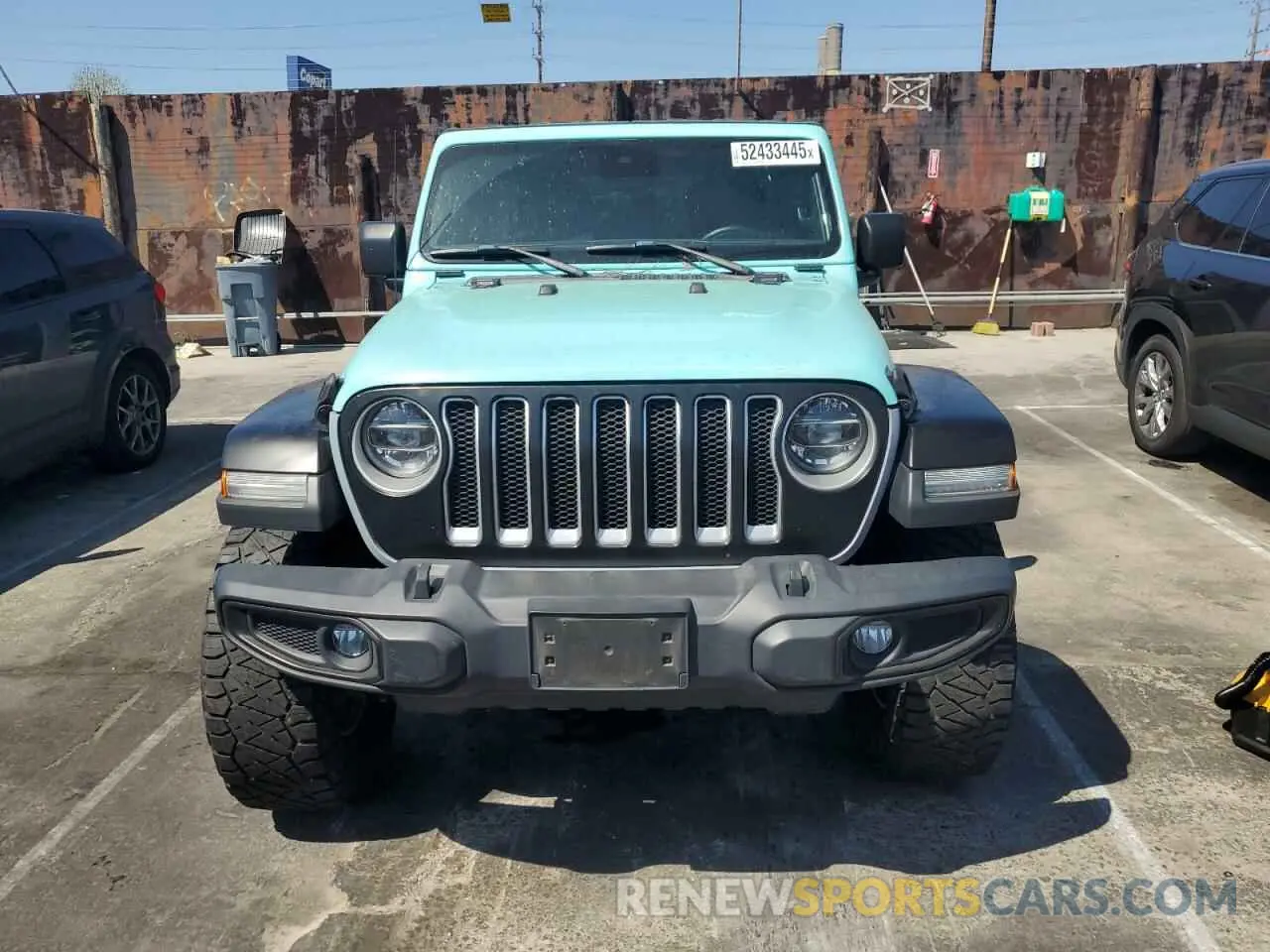 5 Photograph of a damaged car 1C4HJXENXLW278631 JEEP WRANGLER 2020