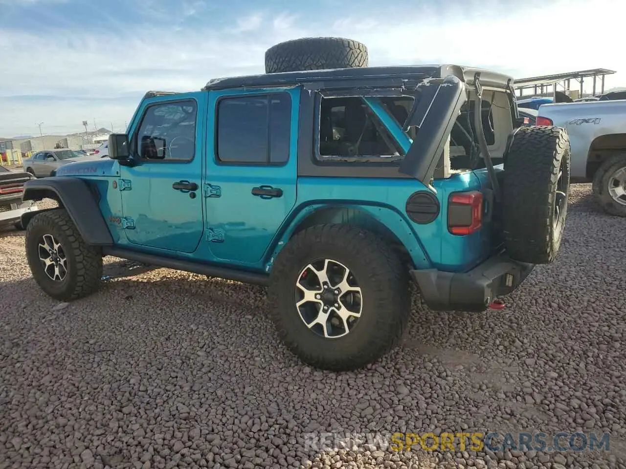 2 Photograph of a damaged car 1C4HJXFG0LW141133 JEEP WRANGLER 2020
