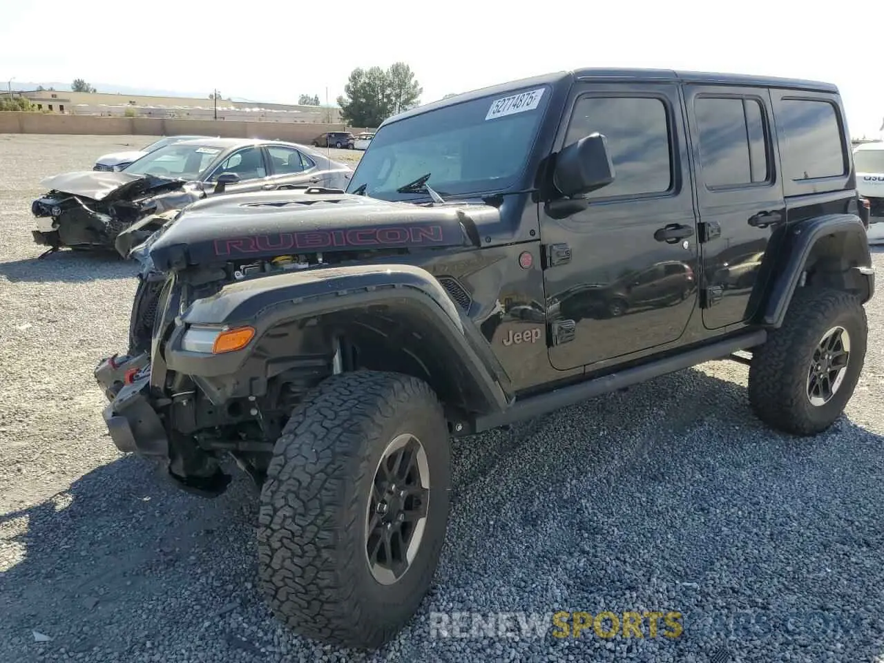 1 Photograph of a damaged car 1C4HJXFG1LW141335 JEEP WRANGLER 2020