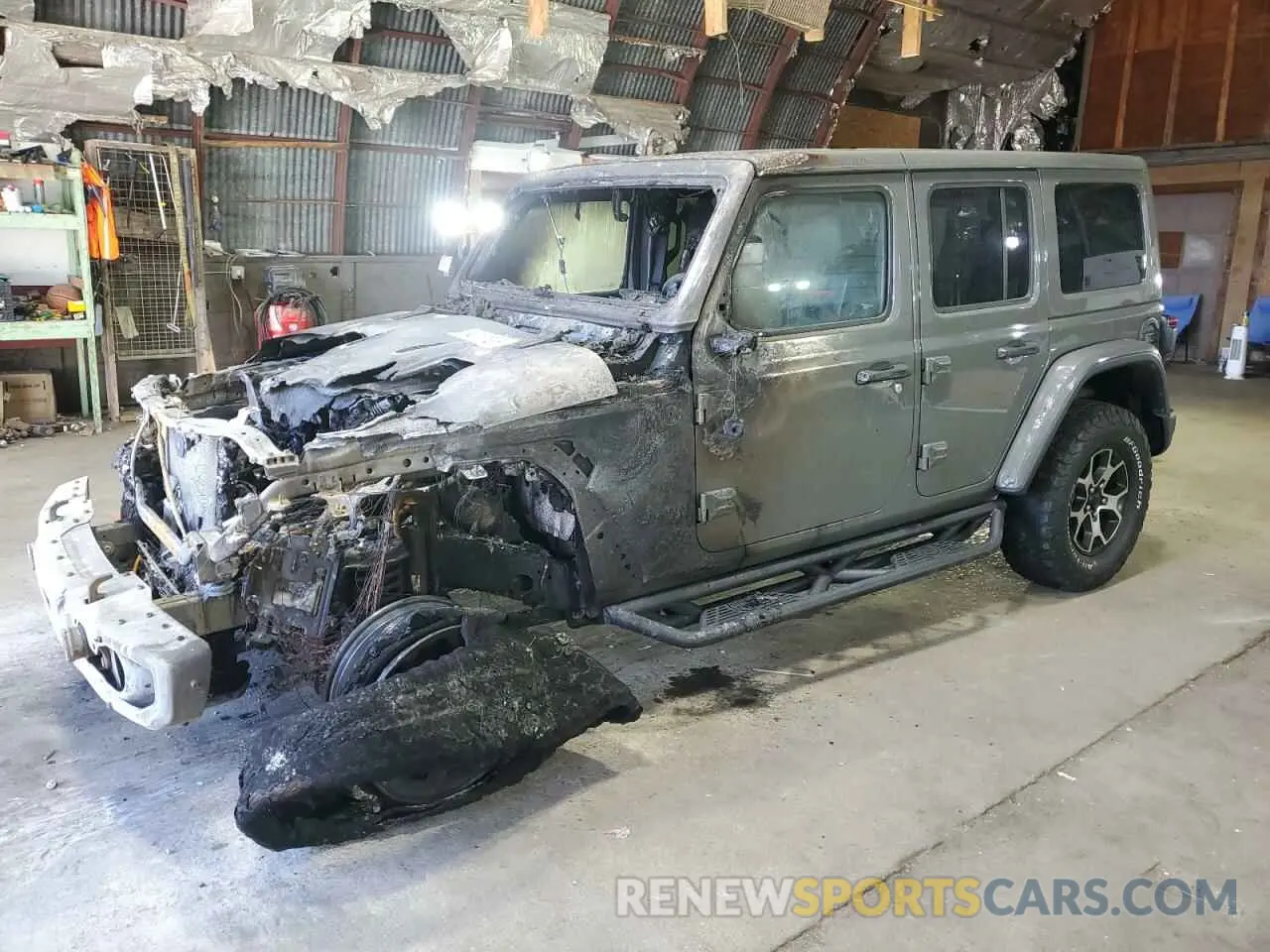 1 Photograph of a damaged car 1C4HJXFG2LW251956 JEEP WRANGLER 2020