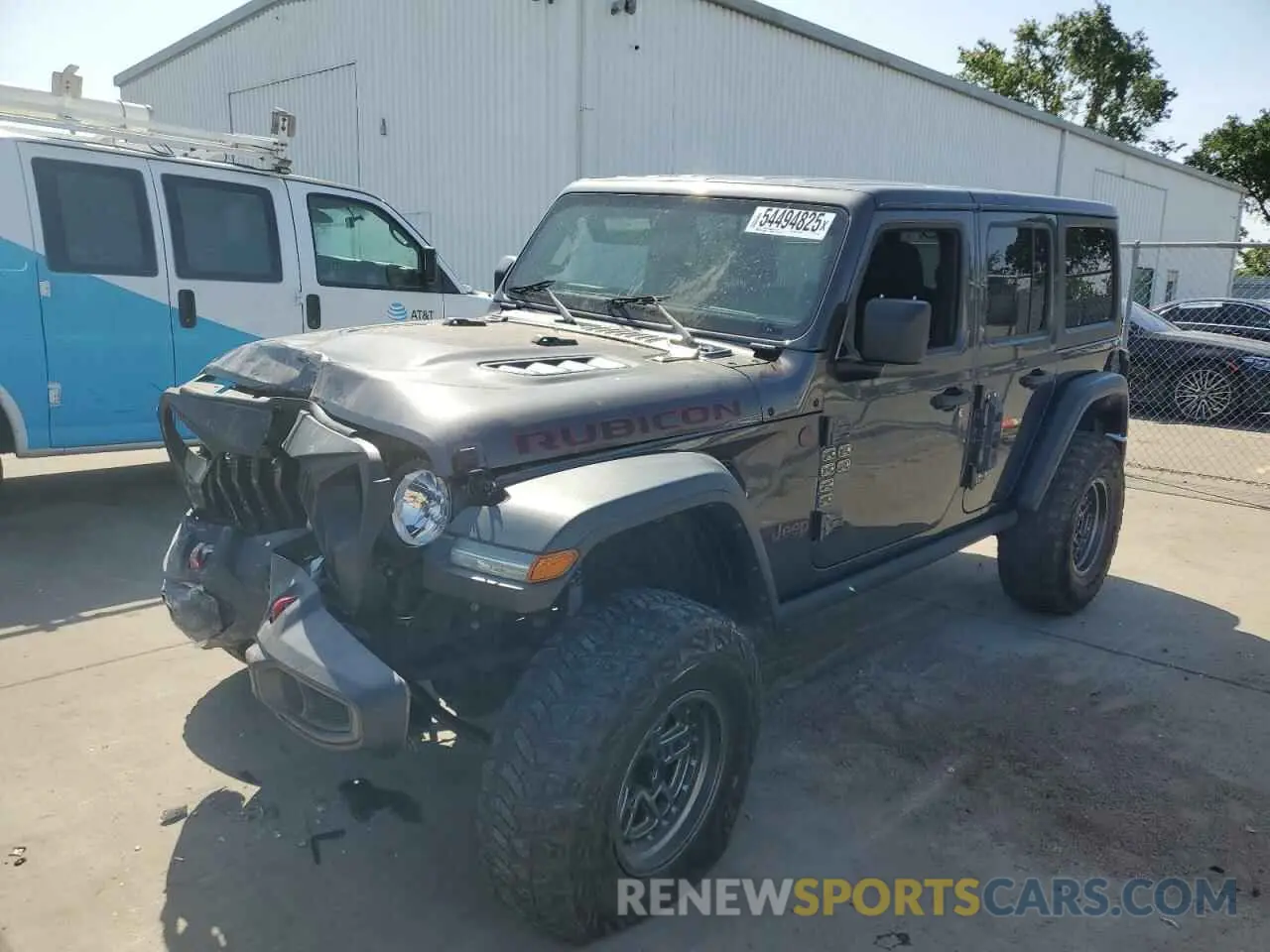 1 Photograph of a damaged car 1C4HJXFG4LW194482 JEEP WRANGLER 2020