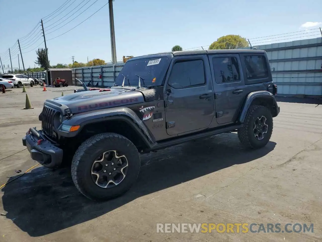 1 Photograph of a damaged car 1C4HJXFN6LW253546 JEEP WRANGLER 2020