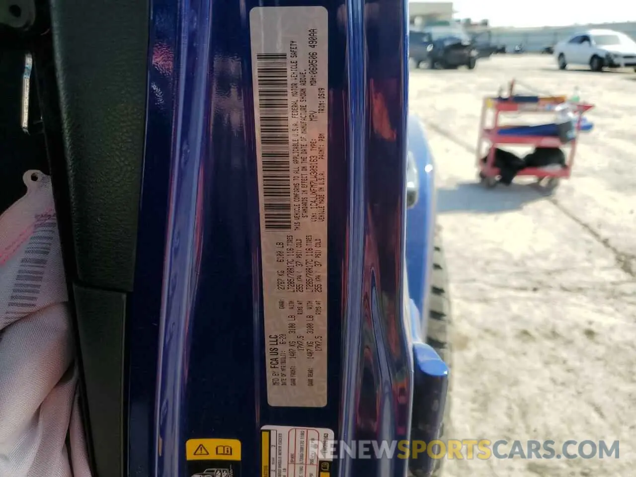 14 Photograph of a damaged car 1C4JJXFM7LW309163 JEEP WRANGLER 2020