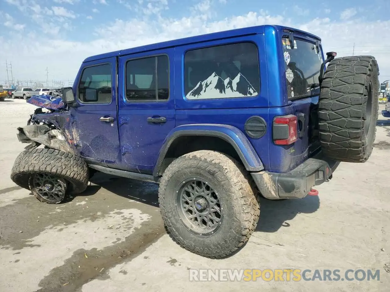 2 Photograph of a damaged car 1C4JJXFM7LW309163 JEEP WRANGLER 2020