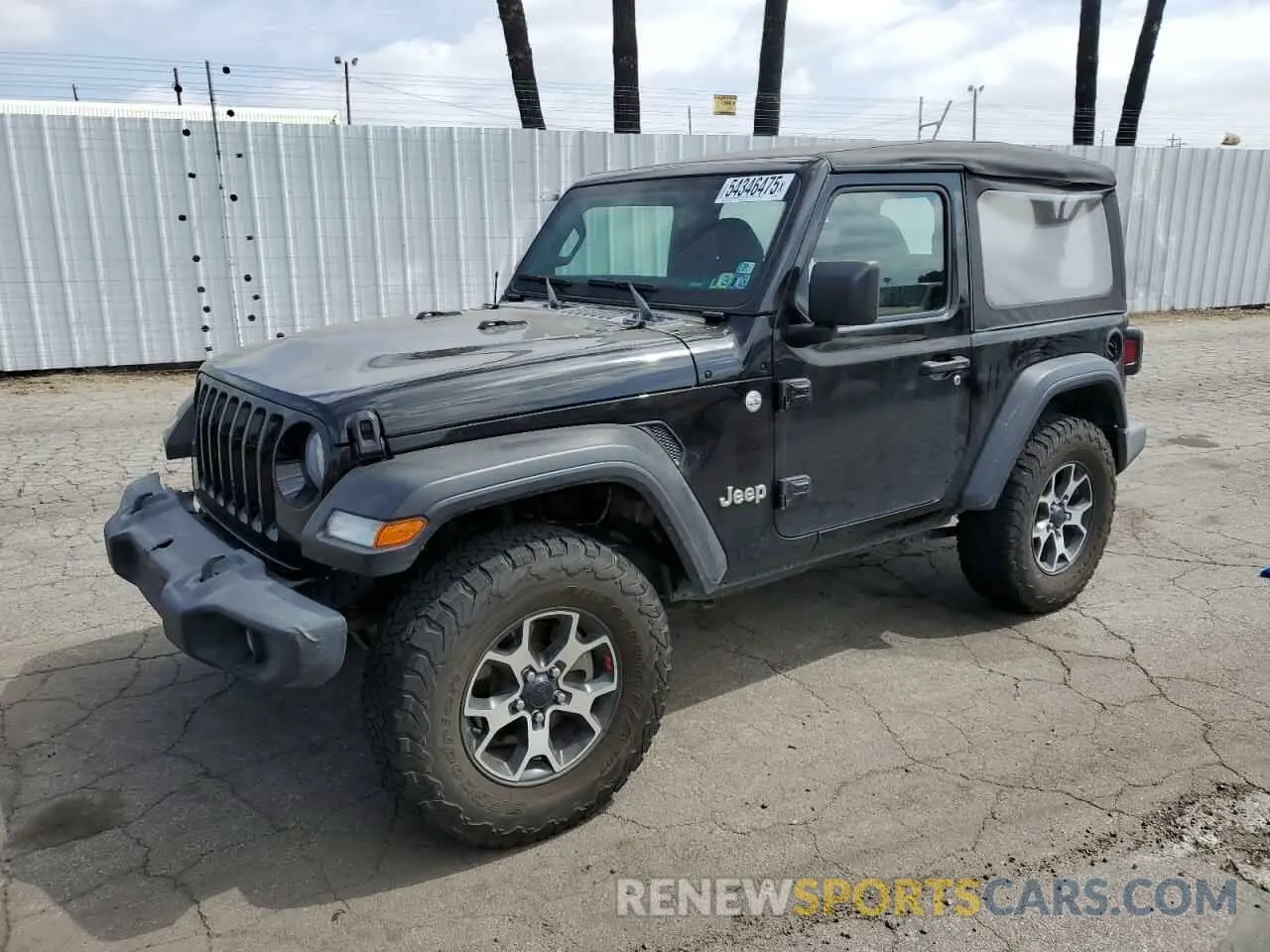 1 Photograph of a damaged car 1C4GJXAG1MW637028 JEEP WRANGLER 2021