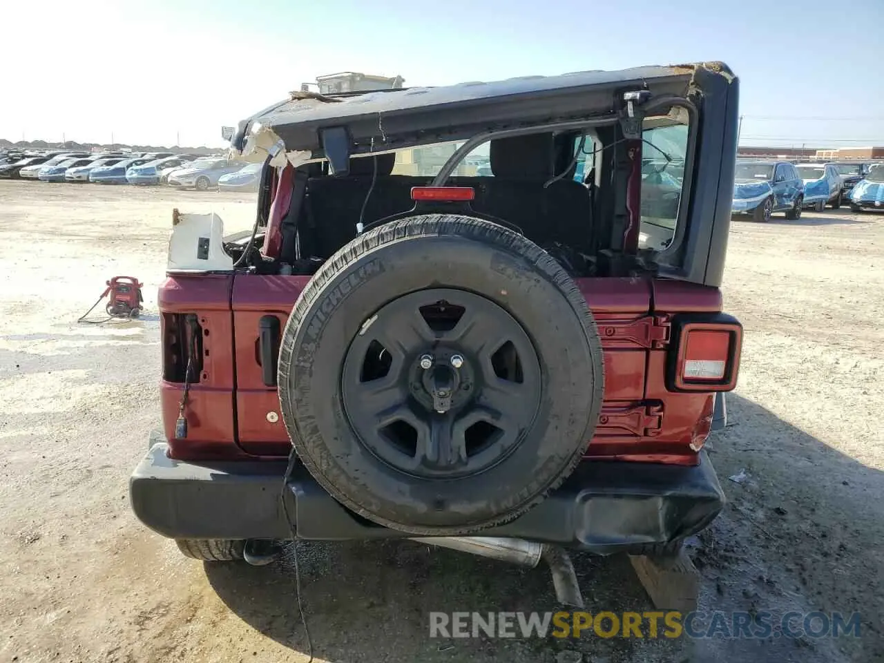 6 Photograph of a damaged car 1C4GJXAG6MW801003 JEEP WRANGLER 2021