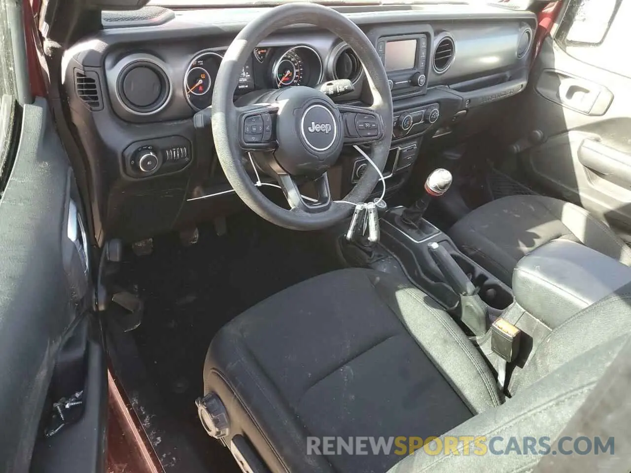 8 Photograph of a damaged car 1C4GJXAG6MW801003 JEEP WRANGLER 2021