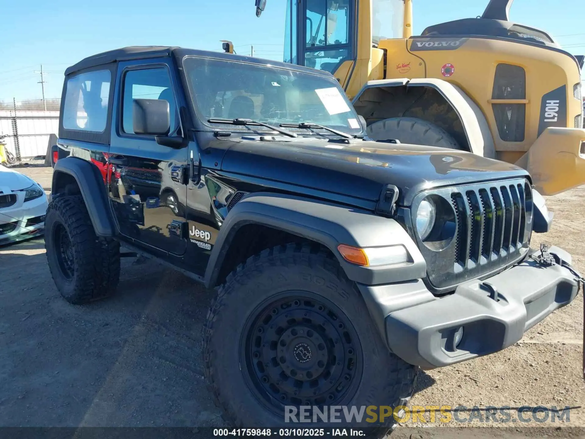 1 Photograph of a damaged car 1C4GJXAG8MW559296 JEEP WRANGLER 2021