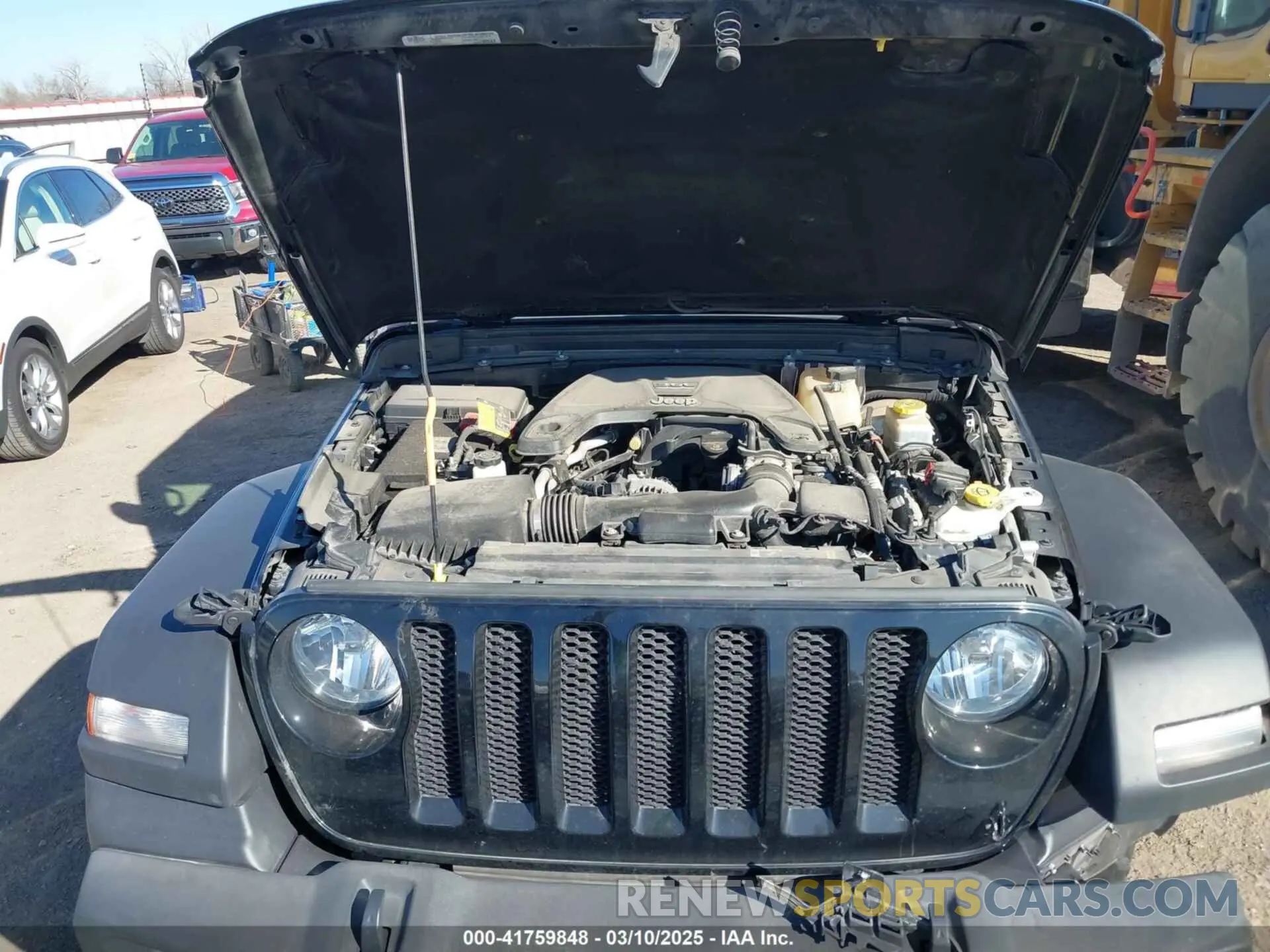 10 Photograph of a damaged car 1C4GJXAG8MW559296 JEEP WRANGLER 2021