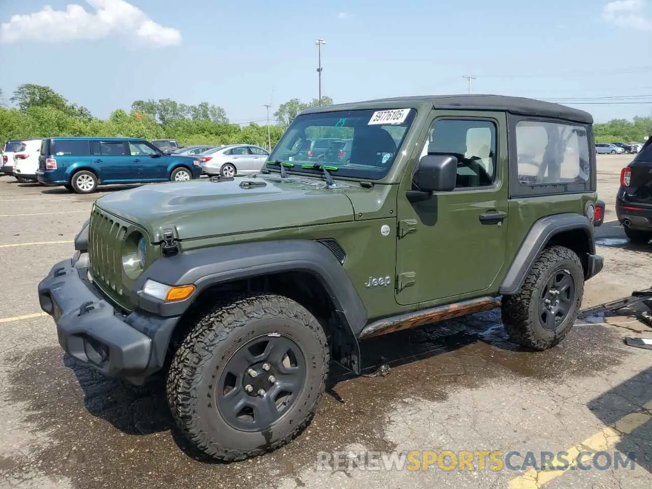 1 Photograph of a damaged car 1C4GJXAG9MW557699 JEEP WRANGLER 2021