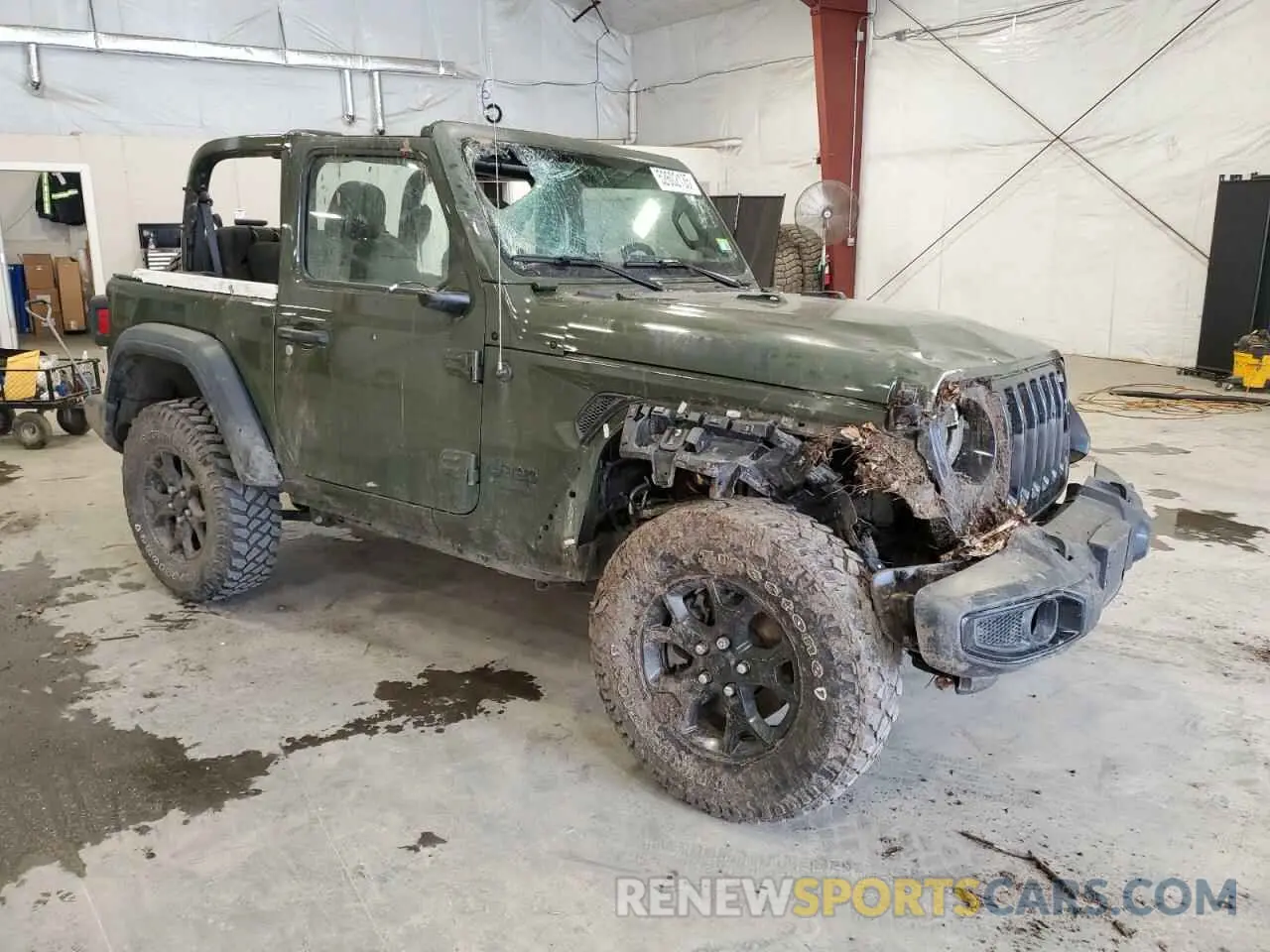 4 Photograph of a damaged car 1C4GJXAG9MW766912 JEEP WRANGLER 2021
