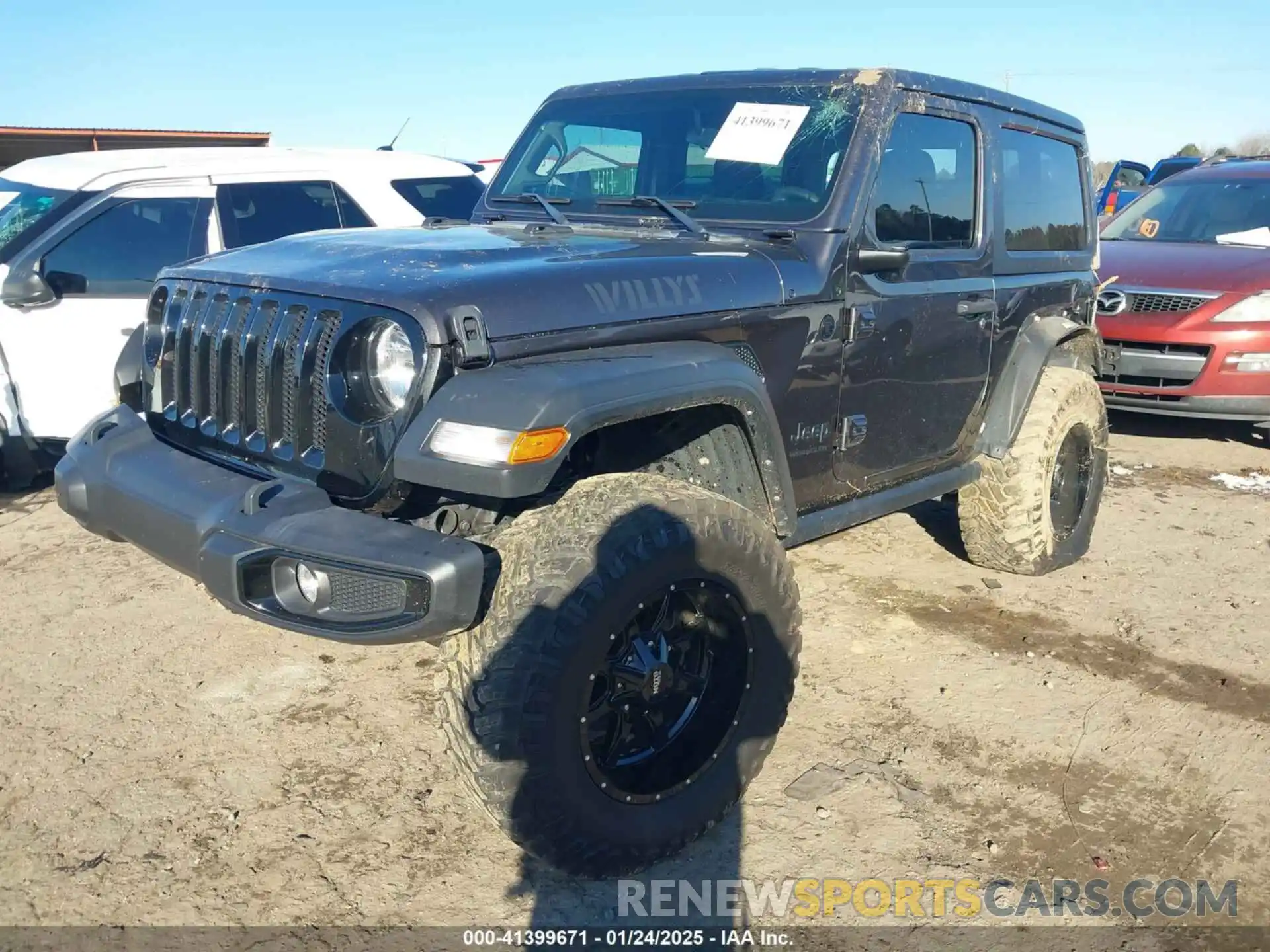 2 Photograph of a damaged car 1C4GJXAGXMW863259 JEEP WRANGLER 2021