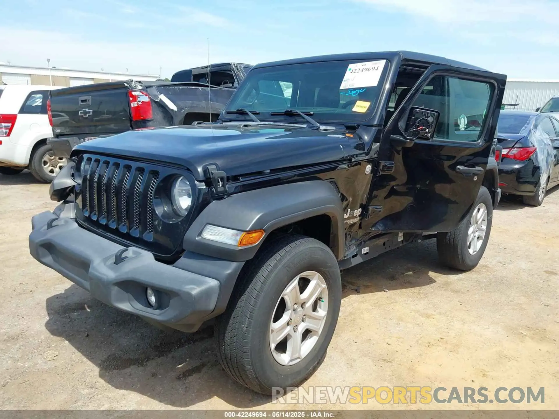2 Photograph of a damaged car 1C4GJXAN0MW520572 JEEP WRANGLER 2021