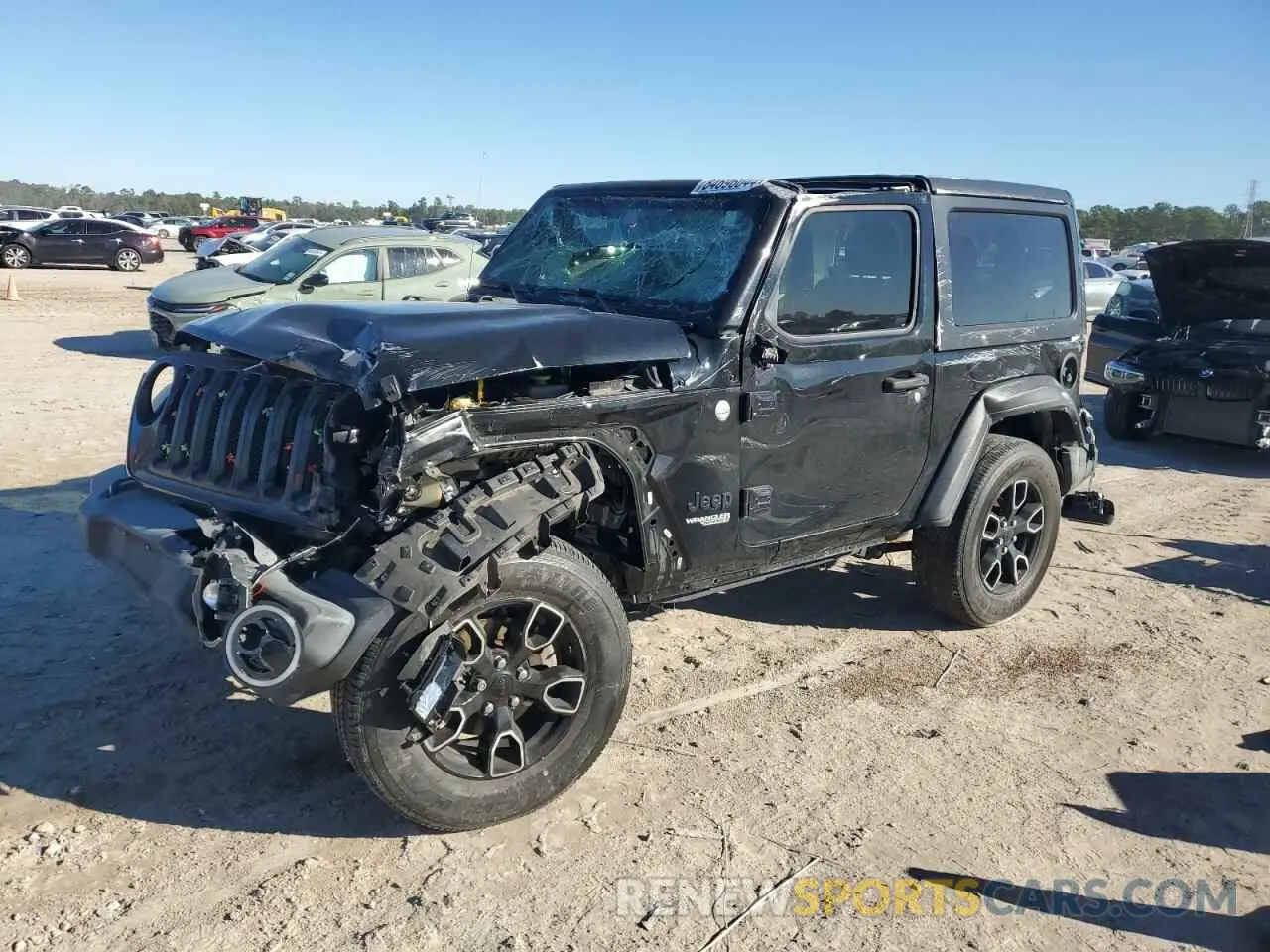 1 Photograph of a damaged car 1C4GJXAN1MW665247 JEEP WRANGLER 2021