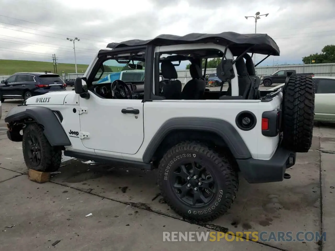 2 Photograph of a damaged car 1C4GJXAN4MW658941 JEEP WRANGLER 2021