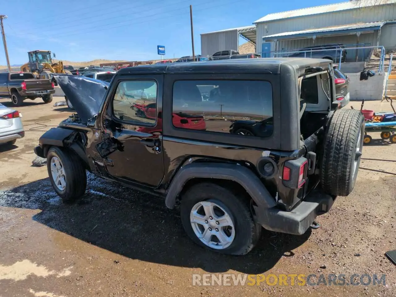 2 Photograph of a damaged car 1C4GJXAN4MW734044 JEEP WRANGLER 2021