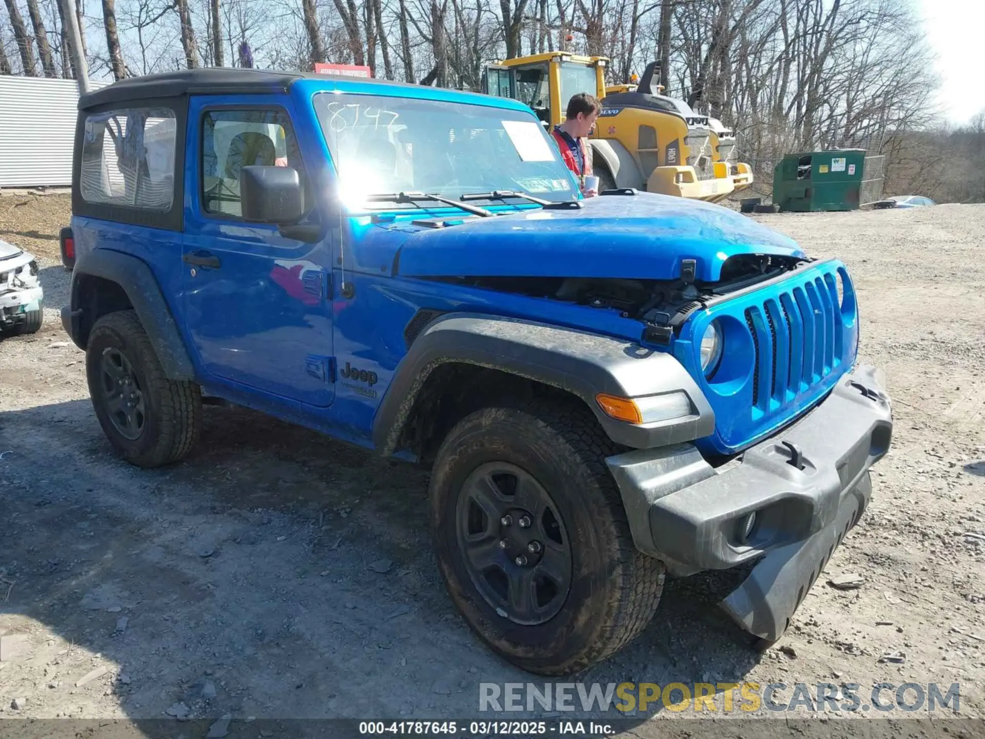 1 Photograph of a damaged car 1C4GJXAN4MW758747 JEEP WRANGLER 2021