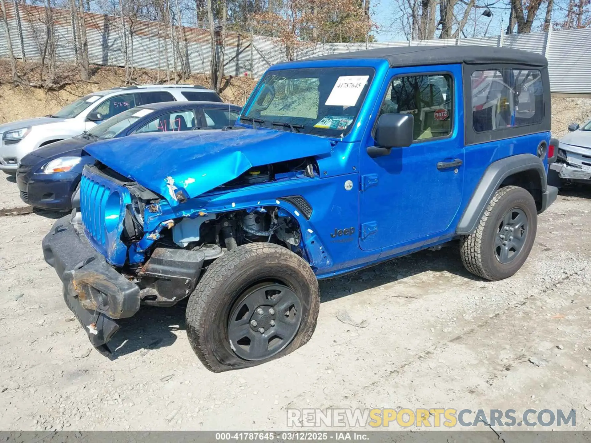 2 Photograph of a damaged car 1C4GJXAN4MW758747 JEEP WRANGLER 2021