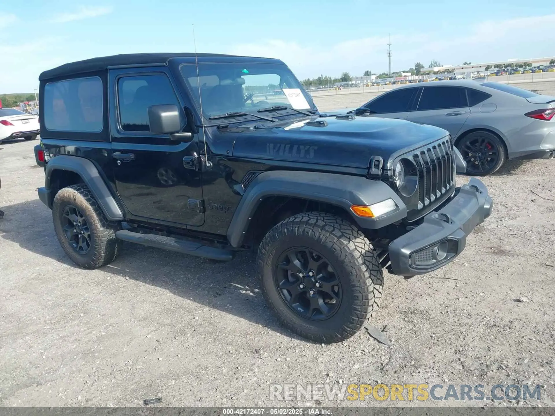 1 Photograph of a damaged car 1C4GJXAN7MW796019 JEEP WRANGLER 2021