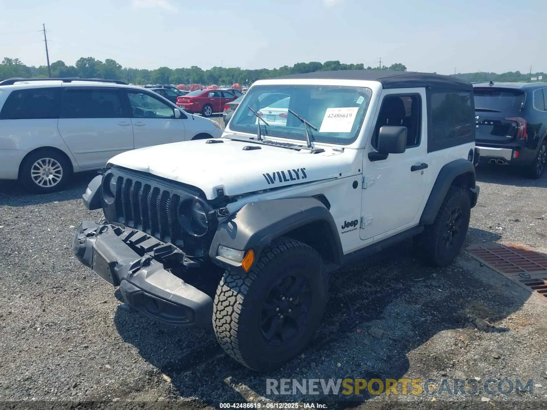 2 Photograph of a damaged car 1C4HJXAG2MW626186 JEEP WRANGLER 2021