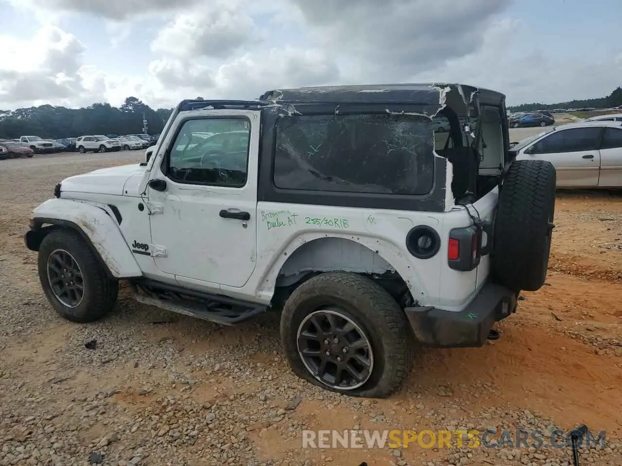 2 Photograph of a damaged car 1C4HJXAG3MW763511 JEEP WRANGLER 2021