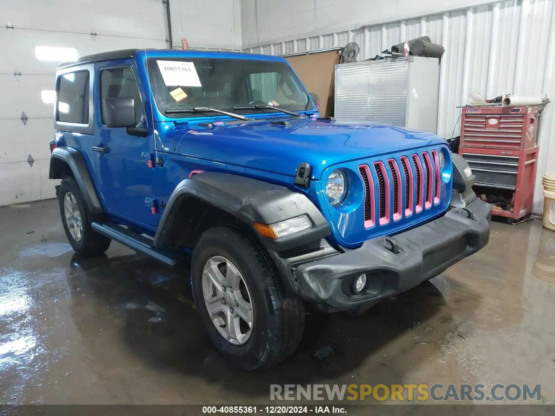 1 Photograph of a damaged car 1C4HJXAG7MW821538 JEEP WRANGLER 2021
