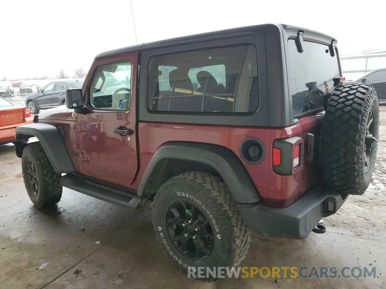 2 Photograph of a damaged car 1C4HJXAG9MW774173 JEEP WRANGLER 2021
