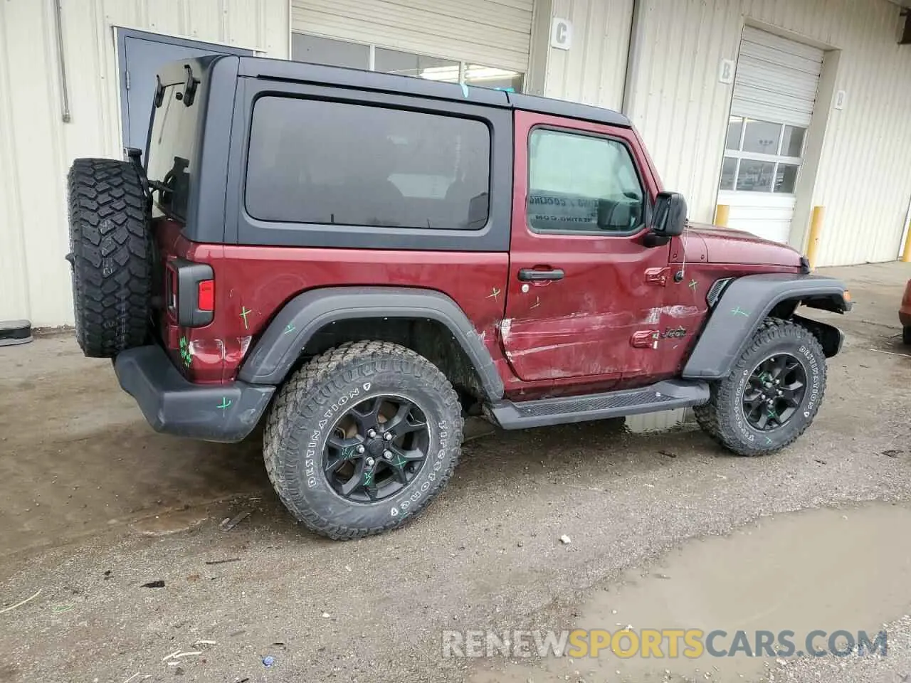 3 Photograph of a damaged car 1C4HJXAG9MW774173 JEEP WRANGLER 2021
