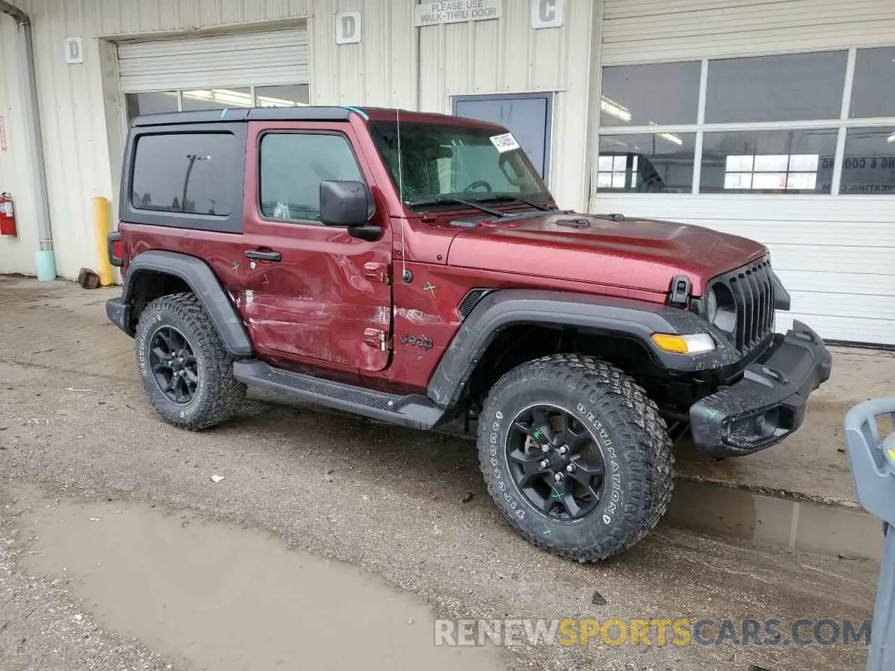 4 Photograph of a damaged car 1C4HJXAG9MW774173 JEEP WRANGLER 2021