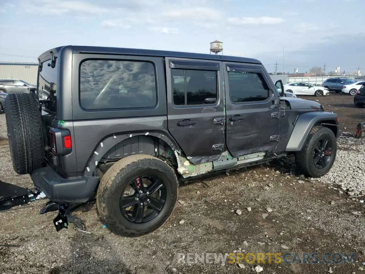 3 Photograph of a damaged car 1C4HJXDG0MW521769 JEEP WRANGLER 2021