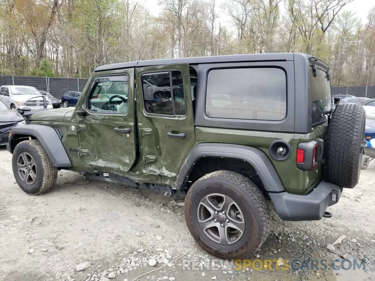 2 Photograph of a damaged car 1C4HJXDG0MW687032 JEEP WRANGLER 2021