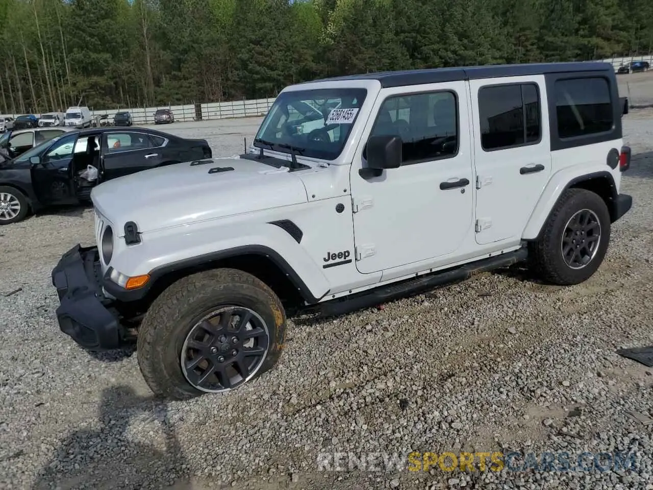 1 Photograph of a damaged car 1C4HJXDG0MW766863 JEEP WRANGLER 2021