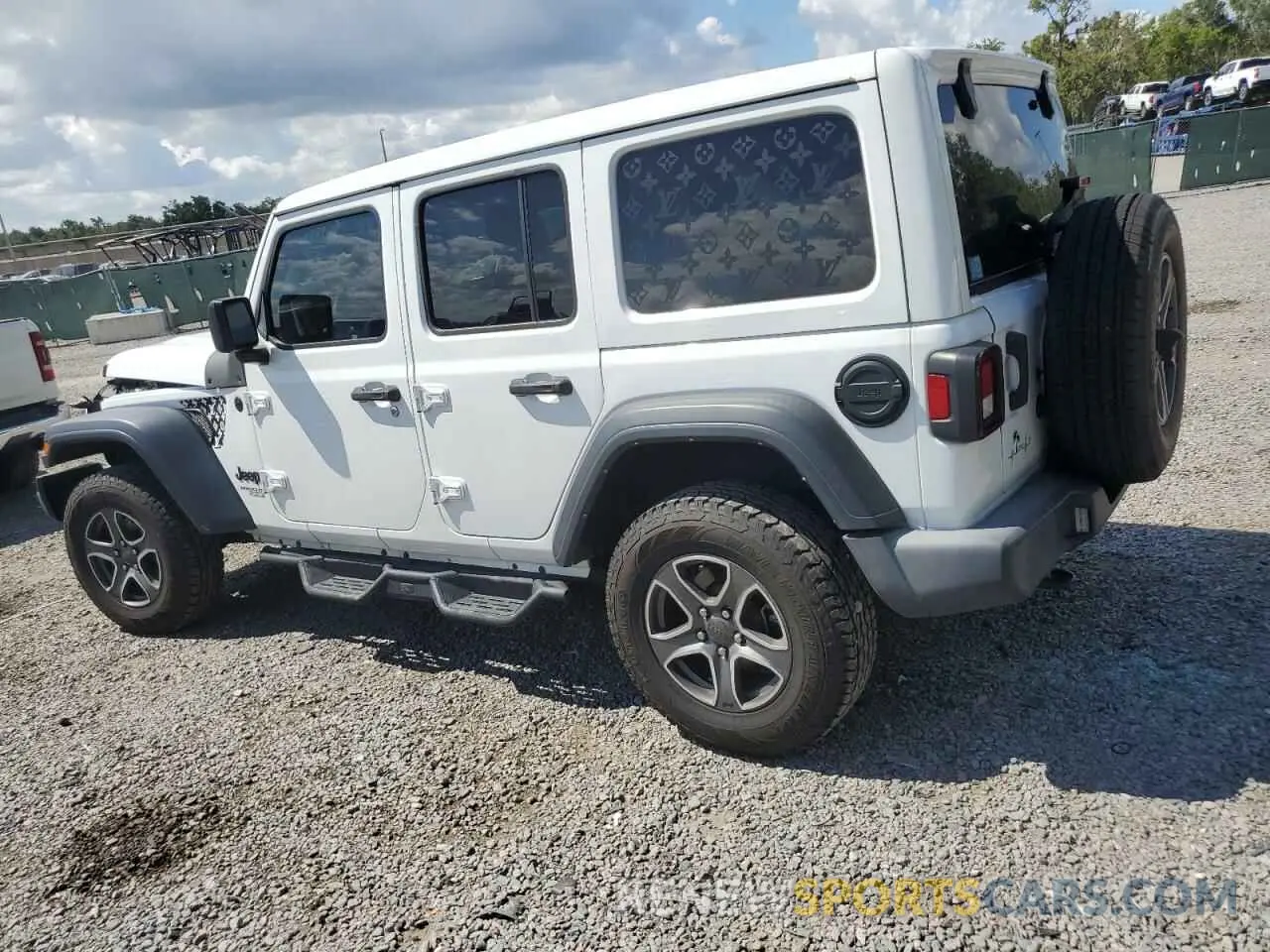 2 Photograph of a damaged car 1C4HJXDG0MW870091 JEEP WRANGLER 2021