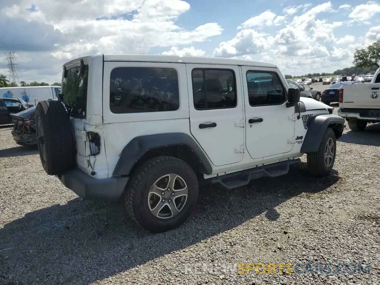 3 Photograph of a damaged car 1C4HJXDG0MW870091 JEEP WRANGLER 2021