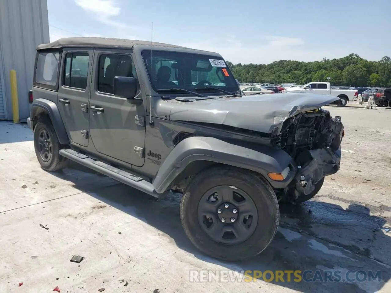 4 Photograph of a damaged car 1C4HJXDG1MW730308 JEEP WRANGLER 2021