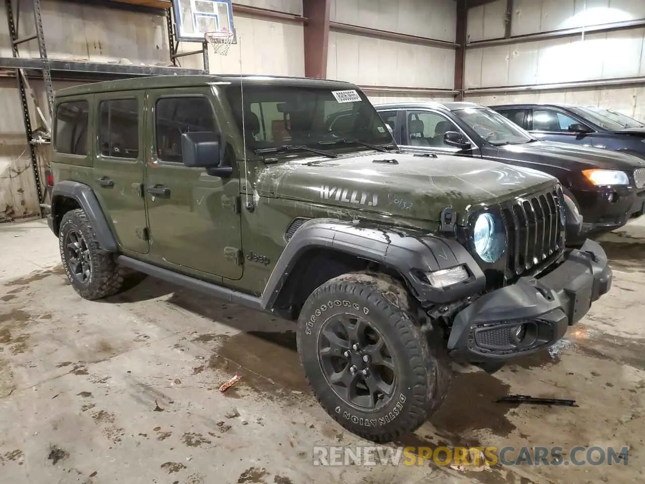 4 Photograph of a damaged car 1C4HJXDG1MW761204 JEEP WRANGLER 2021