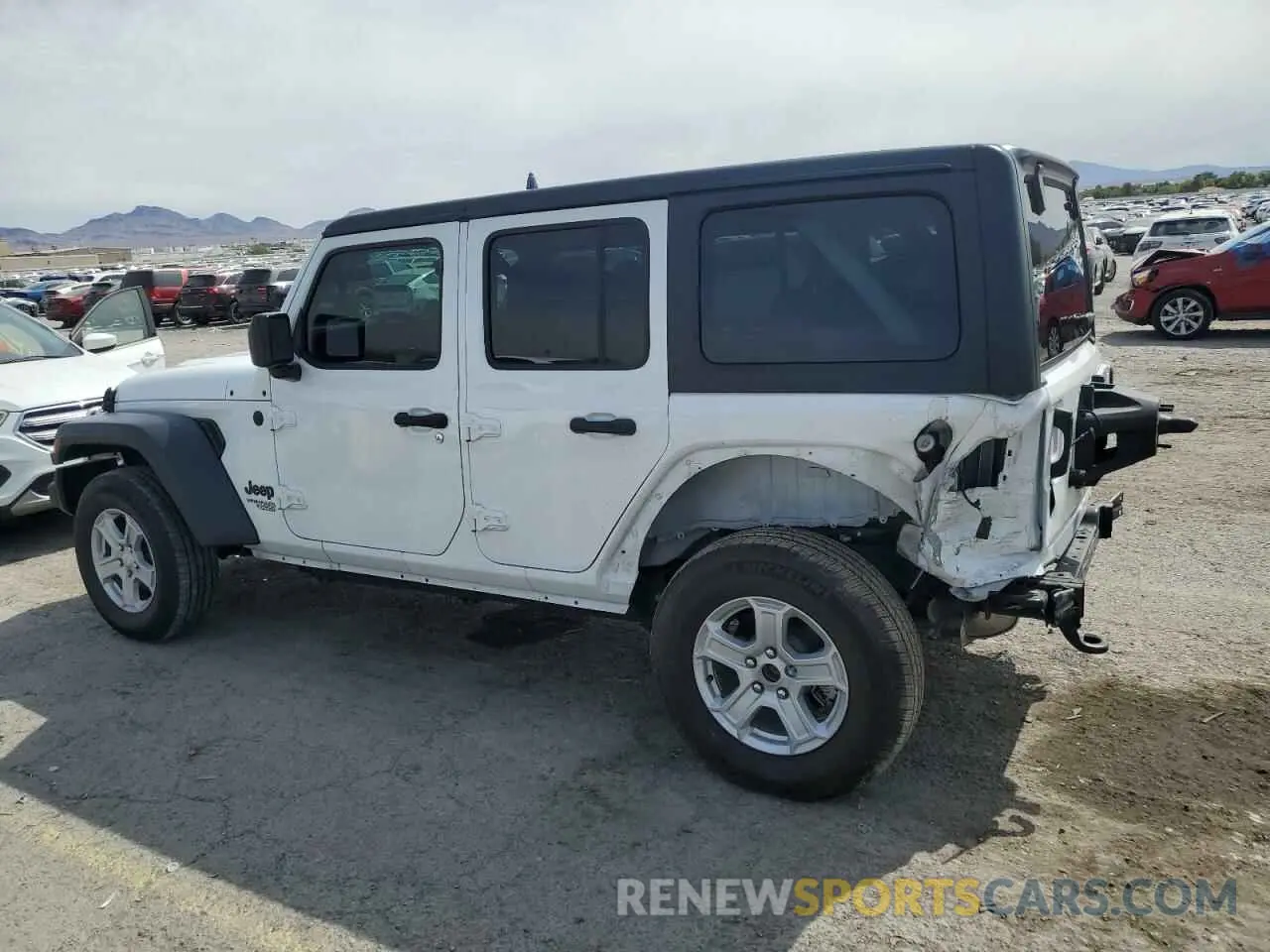 2 Photograph of a damaged car 1C4HJXDG1MW815830 JEEP WRANGLER 2021