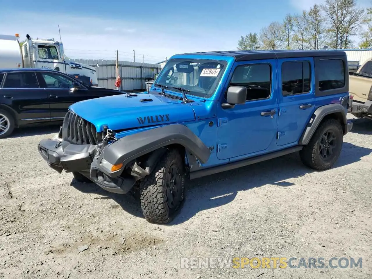 1 Photograph of a damaged car 1C4HJXDG1MW863778 JEEP WRANGLER 2021